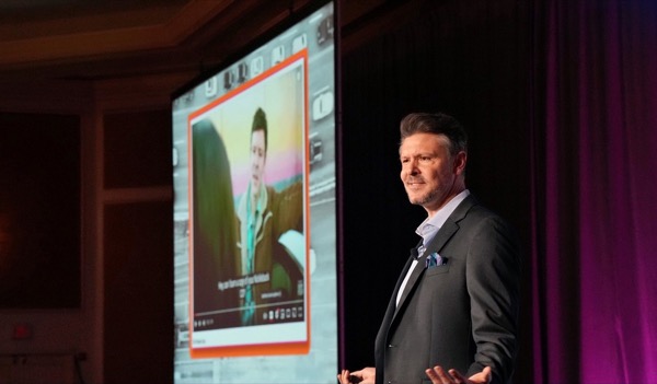 Tripp hosting on stage